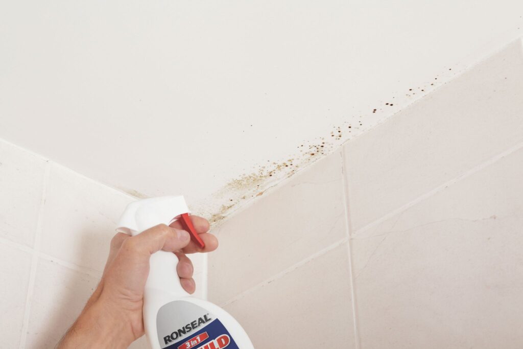 How to remove mould from ceiling