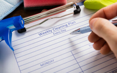 weekly cleanings chedule